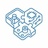 Integrated Support for Plastic Parts, Electronics, and Assembly